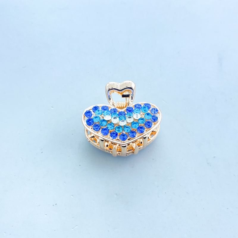 Piranha Acessório Coração Pequeno de Metal com Strass