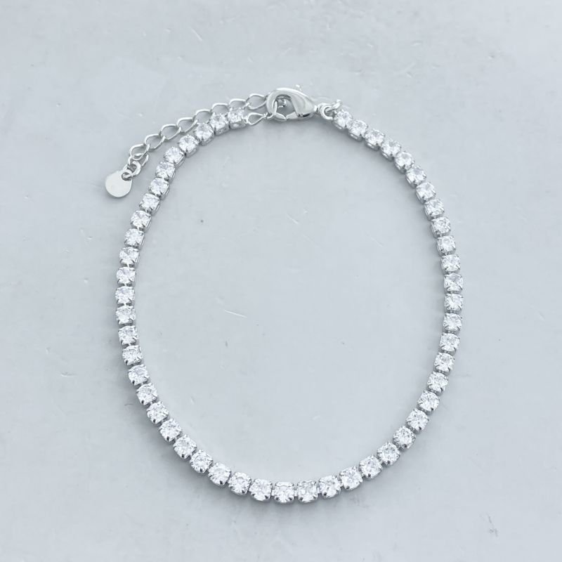 Pulseira Banho Ouro Branco Riviera