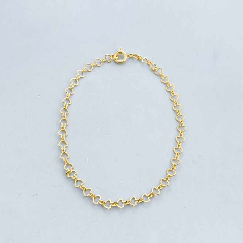 Pulseira Folheada Elos Setas Vazadas