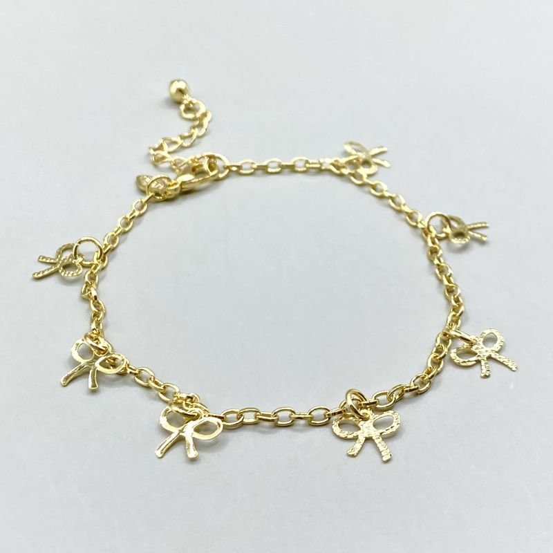 Pulseira Folheado com 7 Laços Vazados