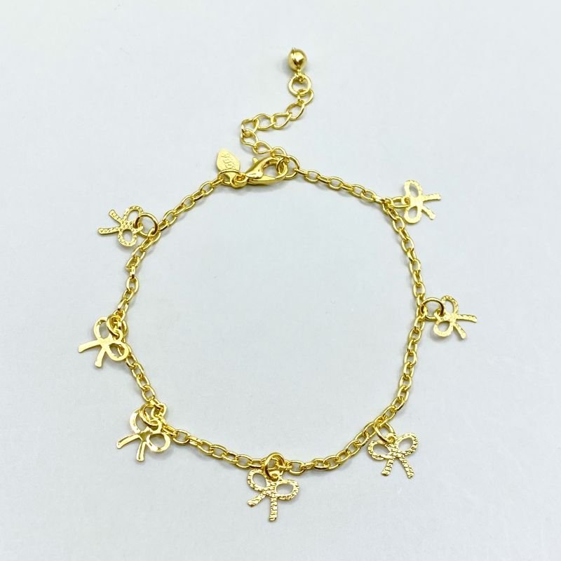 Pulseira Folheado com 7 Laços Vazados
