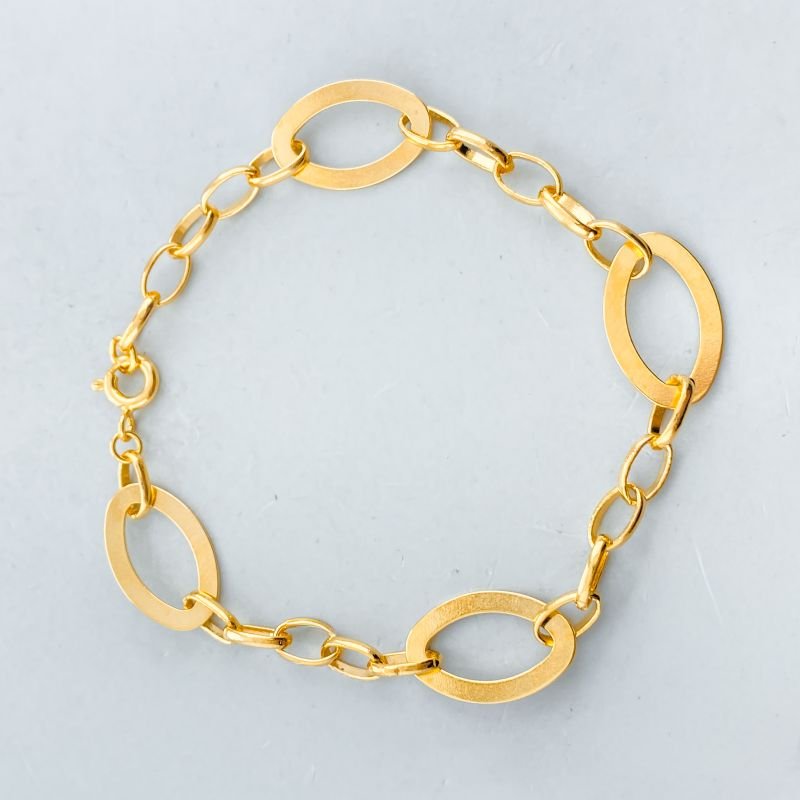 Pulseira Folheado Elos Ovais