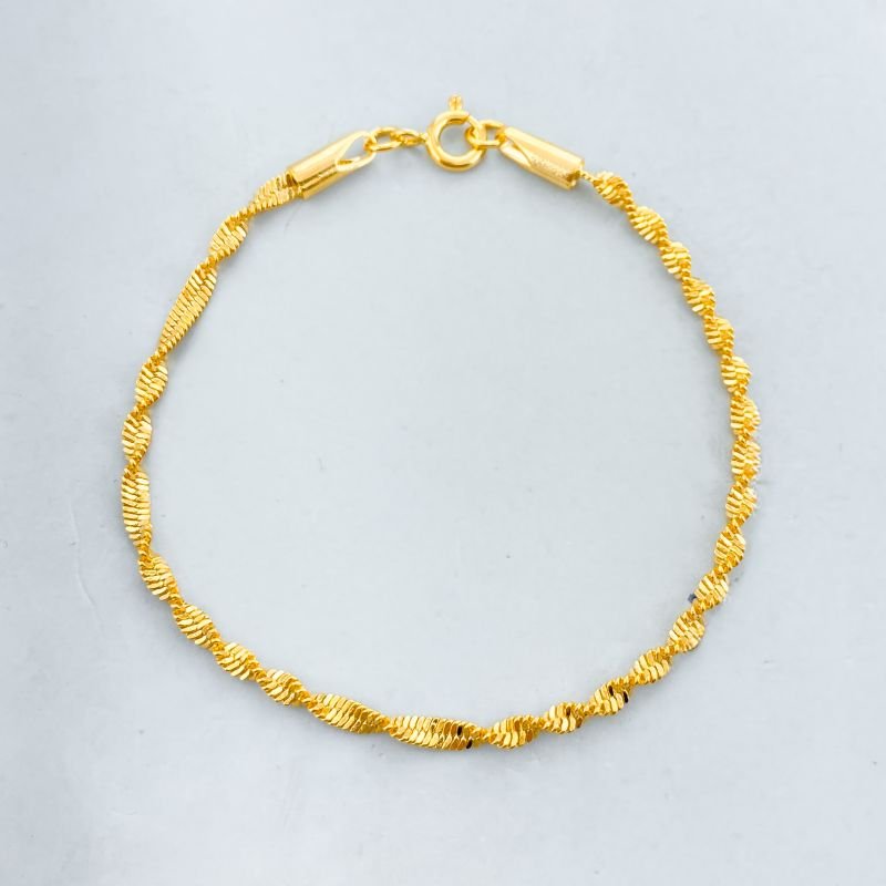 Pulseira Folheado Malha Torcida