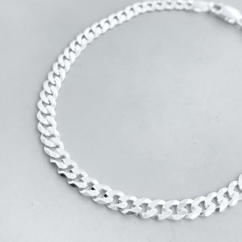 Pulseira Prata925 Elos Grumet Fecho Italiano