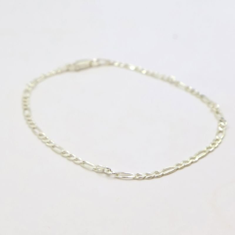 Pulseira Prata925 Fígaro Fecho Lagosta