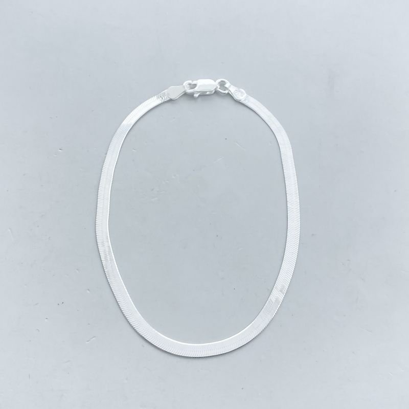 Pulseira Prata925 Malha Lâminada