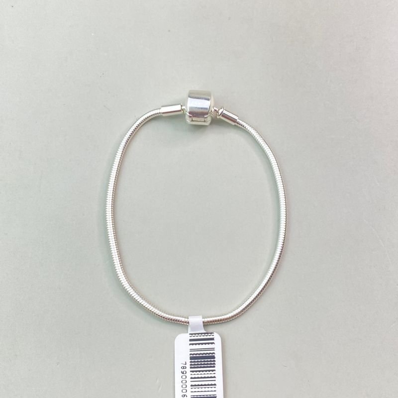 Pulseira Prata925 Para Berloque Fecho Liso