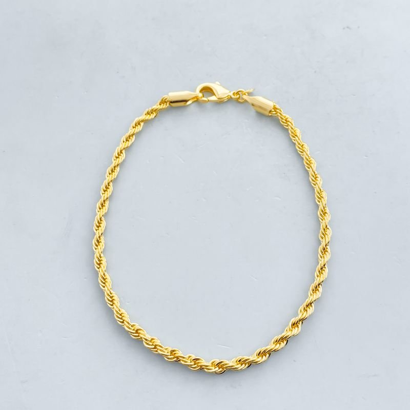 Pulseira Semijoia Cordão Baiano Médio